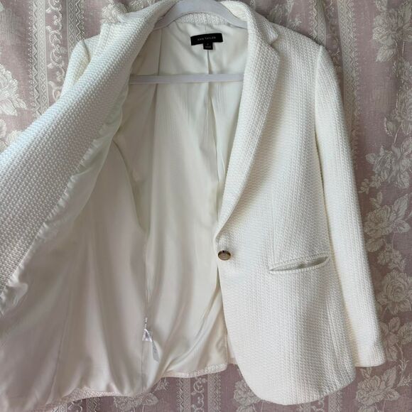 Ann Taylor Women's White Jacket - Picture 2 of 7